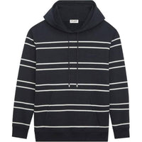 SAINT LAURENT Stripe Detailed Drawstring Hoodie