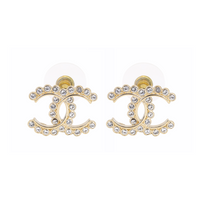 CHANEL Earrings Women's Gold