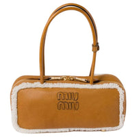 MIU MIU Arcadie Tote Bag Women's Yellow