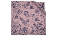 DIOR Silk Scarves Women's Pink And Marine Blue