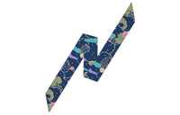 DIOR Silk Scarves Women's Navy Blue