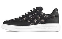 LOUIS VUITTON Beverly Hills Low-Top Skateboard Shoes Men's Black