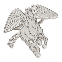 HERMES Palladium-Plated Brass Silk Scarf Clip Unisex Silver