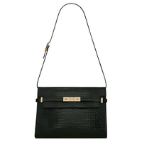 SAINT LAURENT MANHATTAN Leather Crossbody Bag, Shoulder Bag Women's Dark Green