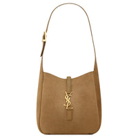 SAINT LAURENT LE5A7 Calfskin Crossbody Bag, Shoulder Bag Women's Khaki