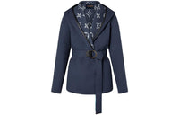 LOUIS VUITTON Signature Short Hooded Wrap Coat