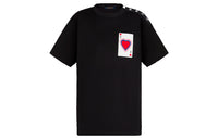 LOUIS VUITTON Drop Shoulder Sleeve T Shirt Women's Black