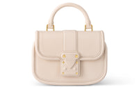 LOUIS VUITTON Pia Grained Cow Leather Shoulder Bag Crossbody Bag Handbag Women's Beige