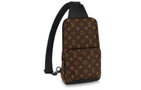 LOUIS VUITTON Avenue Sling Bag Monogram Macassar Brown