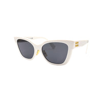 MIU MIU Plate Frame Butterfly Sunglasses Women's White