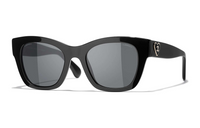 CHANEL Plate Frame Square Sunglasses Unisex