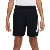 (GS) Nike Multi Dri-FIT Graphic Training Shorts 'Black White' DX5361-010