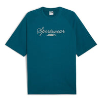 PUMA Classics+ Oversized T-Shirt 'Cold Green' 626721-22