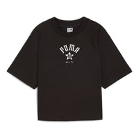 (WMNS) PUMA Classics Relaxed T-shirt 'Black' 626808-01