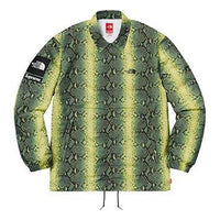 Supreme x The North Face Snakeskin Taped Seam Coaches Jacket 'Green Yellow' SUP-SS18-385