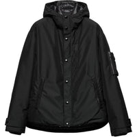 PRADA Buttoned Curved Hem Down Jacket