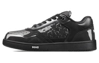 DIOR B27 Low Black Patent DIOR Oblique Gravity Embossed