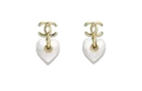 CHANEL - Stud Earrings Women's White