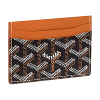 GOYARD Saint Sulpice Coated Canvas Card Holder Unisex Brown & Black