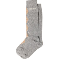 MIU MIU Mid Calf Socks Women's 1 Pack Slate Gray