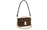 LOUIS VUITTON Pochette Métis East West Monogram Canvas Brown