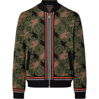 LOUIS VUITTON Jacquard Wool Bomber Blouson