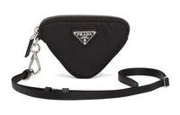 PRADA Nylon Fabric Crossbody Bag, Coin Purse Men's Black