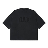 Yeezy Gap Engineered by Balenciaga SS22 Dove 3/4 Sleeve Washed T-Shirt 'Black' 472973-00