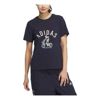 (WMNS) adidas Graphic T-Shirt 'Navy' JM4960