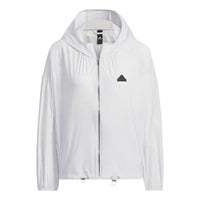 (WMNS) adidas Tech UPF Hooded Jacket 'White' IM8835