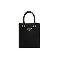 PRADA Leather Handbag Regular Women's Black