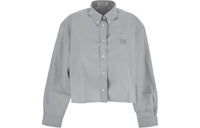 MIU MIU Logo Embroidered Buttoned Shirt