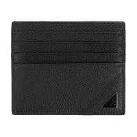 PRADA Calfskin Card Holder Men's Black