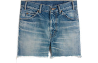 CELINE Skate Shorts In Electric Sky Wash Denim