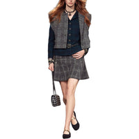 CHANEL FW24 Vest Women's Black Gray
