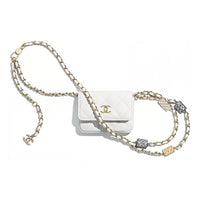 CHANEL 21K Winter Leather Fanny Pack Mini Women's White