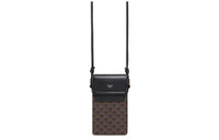 CELINE Triomphe Sheepskin Shoulder Bag, Crossbody Bag, Cell Phone Pouch Unisex Black