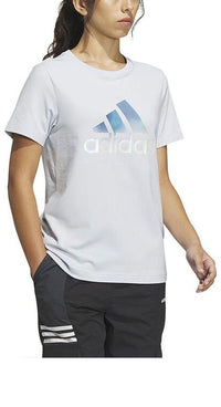 (WMNS) adidas Essential Logo T-shirt Asia Sizing 'Light Blue' IM8887