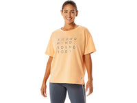(WMNS) ASICS Training Core Relaxed Graphic T-Shirt 'Orange' 2032C717-800
