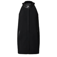 LOUIS VUITTON Leather Accent Straight Dress