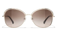 CHANEL Sunglasses Women's Gold