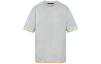 LOUIS VUITTON Drop Shoulder Sleeve T-Shirt Men's Light Blue