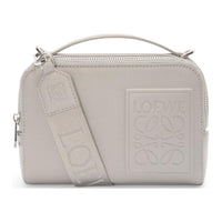 LOEWE Anagram Calfskin Shoulder Bag, Crossbody Bag, Handbag Mini Women's Shell Gray