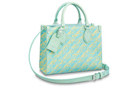 LOUIS VUITTON ONTHEGO Cow Leather Jungle Bag Shoulder Bag Crossbody Bag Handbag Small Size Women's Green