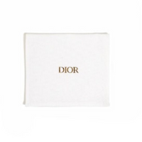 DIOR White Faux Crystal, White Resin Bead Accents, Palladium Plated Metal Earrings Women's