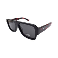 PRADA Sunglasses Men Black/Black Red Legs