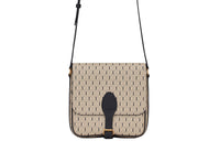 SAINT LAURENT Coated Canvas With Leather Shoulder Bag, Crossbody Bag Medium Size Men's