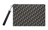 DIOR Cotton Handbag Clutches Regular Men's Black