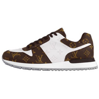 LOUIS VUITTON Run Away Low Top Casual Shoes Men's White Brown