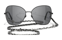 CHANEL Sunglasses Women's Black